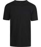 Dry Cotton O-hals T-shirt Zwart image number 0