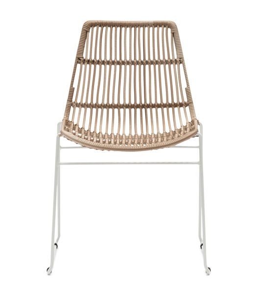 Riviera Maison Tuinstoelen Stapelbaar - Outdoor La Marina Stackable Chair - Wit