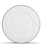 Assiette plate 27,5cm blanc Contour - set/4 image number 0