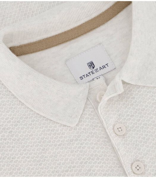 State Of Art Polo Knitted Greige