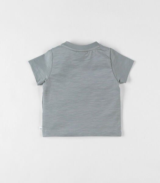 T-shirt zèbre à courtes manches, eucalyptus