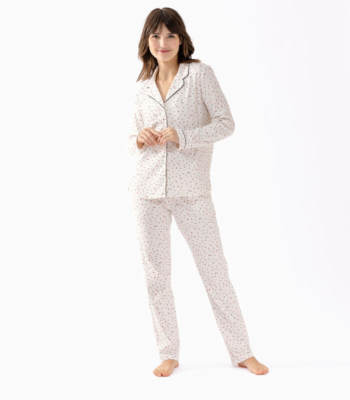 Katoenen pyjama met knopen HOLLY 606 image number 2
