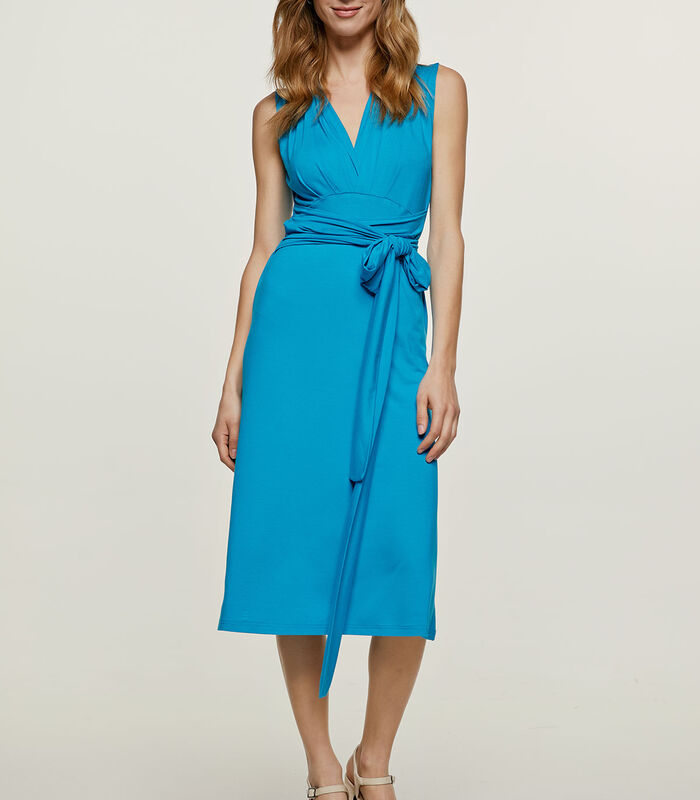 Robe sans manches Empire turquoise image number 0
