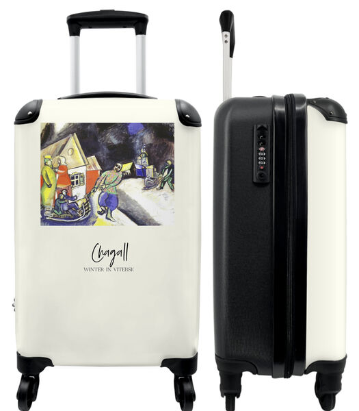 Valise spacieuse avec 4 roues et serrure TSA (Art - Chagall - Moderne - Coloré)