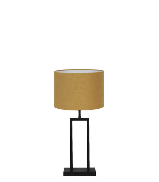 Lampe de table Shiva/Livigno - Noir/Ocre - Ø30x62cm