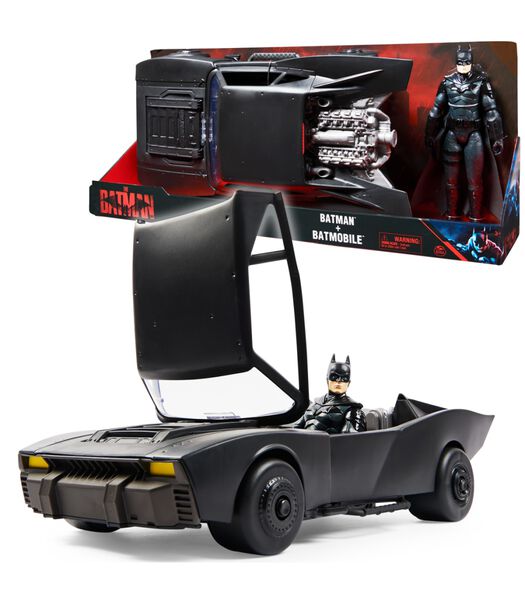 DC Comics Batmobile met Batman figuur 30 cm