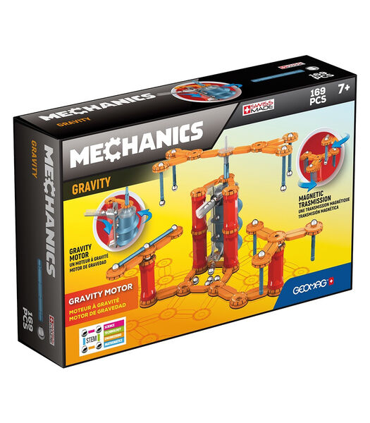 Mechanics GM773 jeu à  aimant néodyme 169 pièce(s) Bleu, Orange, Rouge, Argent