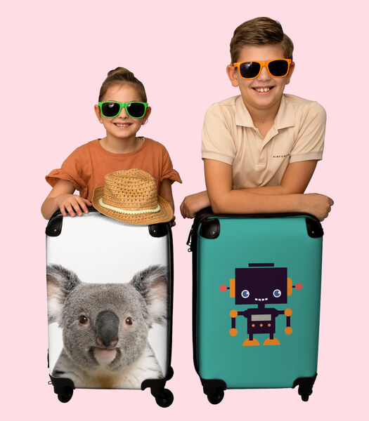 Valise spacieuse avec 4 roues et serrure TSA (Koala - Gros plan - Enfants)