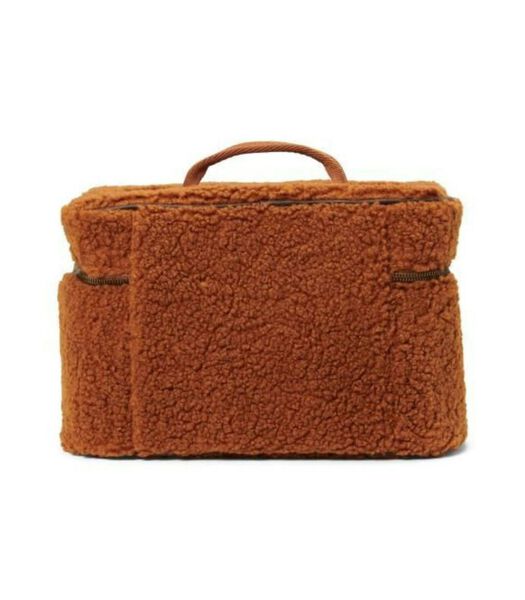 Toilettas tracy teddy beauty case leather brown