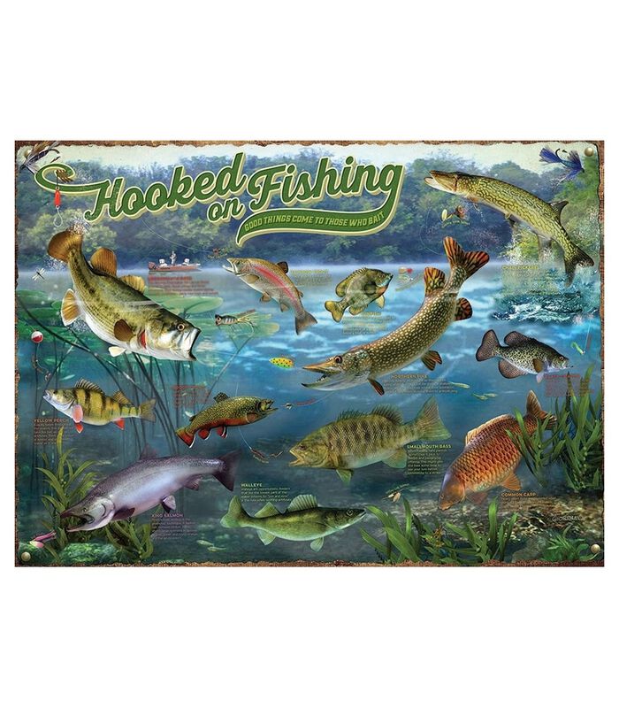 puzzle 1000 pieces - Hooked on fishing image number 1