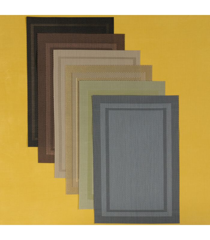 Sets de table  - Métal Marron - 45 x 31 cm - 6 pièces image number 2
