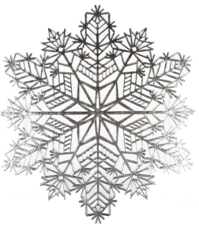 Set van 6 sneeuwvlok placemats image number 0