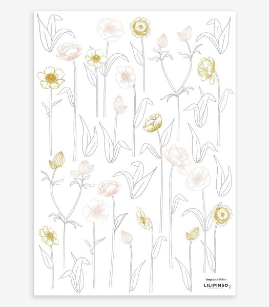 Stickers fleurs Botany, Lilipinso