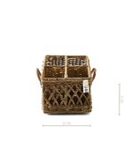 Rustic Rattan Couvert Basket Square image number 3