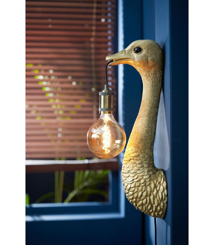 Wandlamp Ostrich - Goud - 18x15,5x57,5cm image number 1