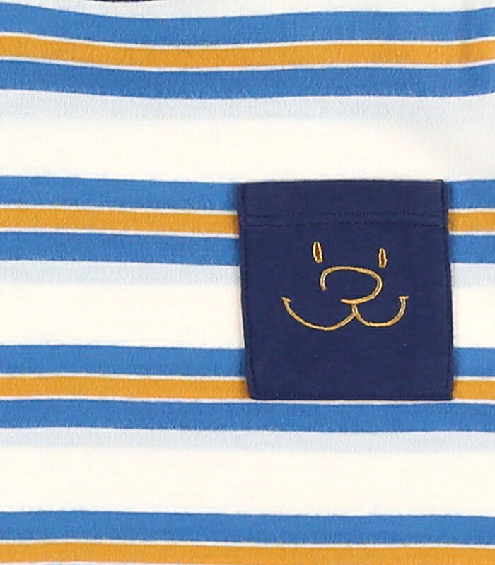 Pyjama 2 pièces en jersey, écru/bleu image number 3