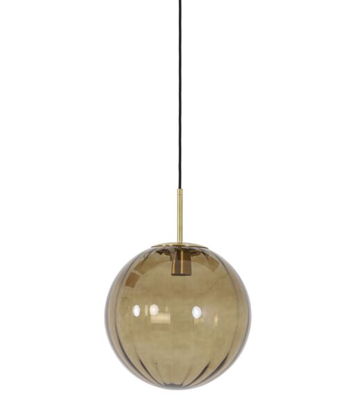 Hanglamp Magdala - Bruin Glas - Ø30cm