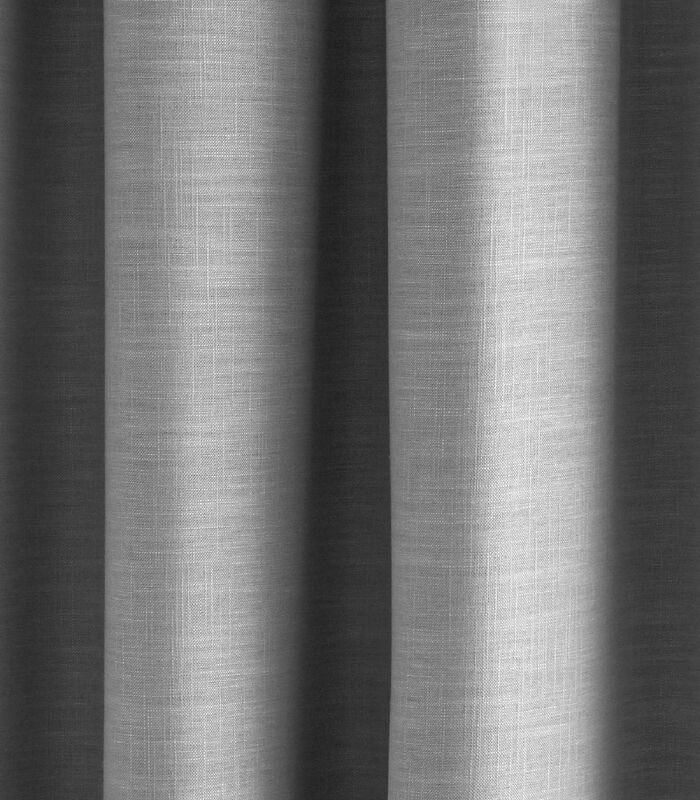 Rideau oeillets doublé occultant BELLAVISTA brume 145x280 cm image number 4