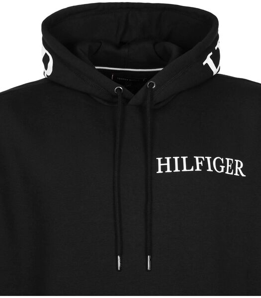 Tommy Hilfiger Sweater à Capuche Big and Tall Logo Noir