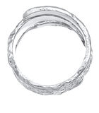 Ring Heren Ring Structuur Gebruikte Look In 925 Sterling Zilver Gold Plated image number 3