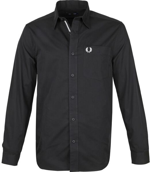 Fred Perry Classic Overhemd Zwart