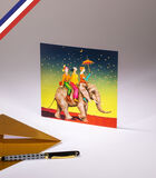 Carte simple Les Reine  - Trois dames sur un éléphant image number 0