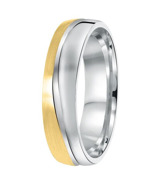 Ring 'Cordoba' Zilver - zilverkleurig-goudkleurig