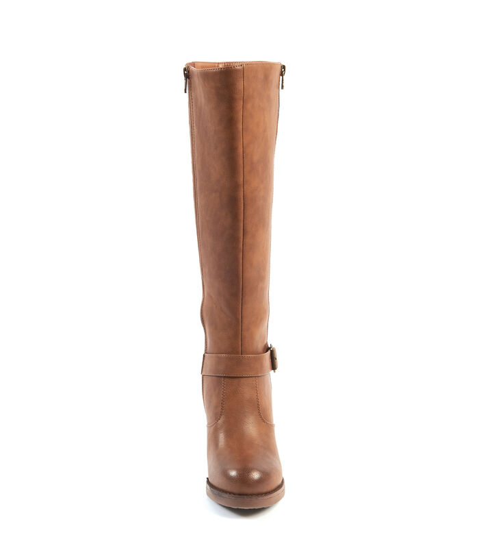 XL laarzen voor brede kuiten - Model Kamilla, Cognac23, 42 image number 3