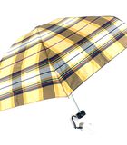 Paraplu Mini Lum's Ruiten Dame beige oranje image number 0