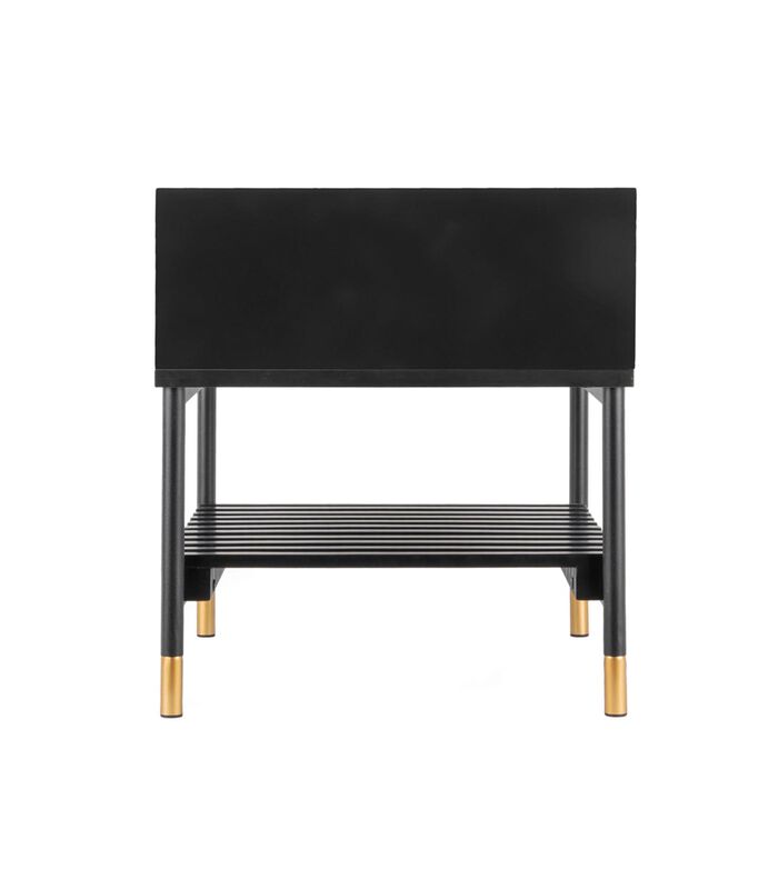 Table de chevet Marve - Noir - 40x45x44 cm image number 2