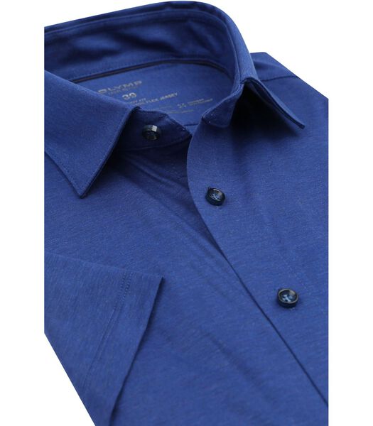 OLYMP Short Sleeve Overhemd Lvl 5 Kobaltblauw