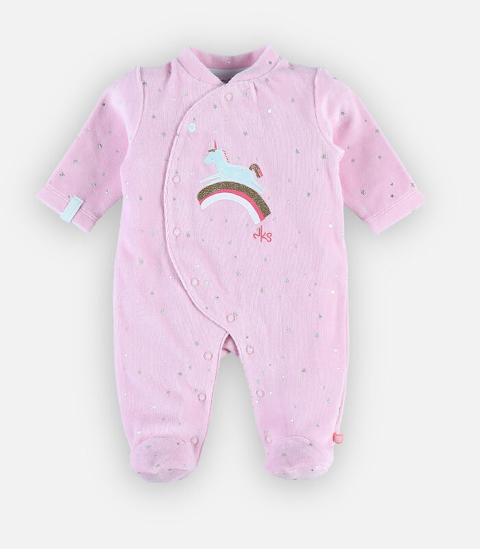 Pyjama dors-bien en velours lila image number 0