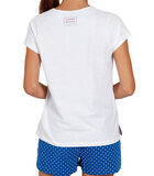 Pyjamashort t-shirt Lollipop Santoro wit image number 1