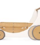 Chariot de rangement et trotteur en bois 2-en-1 de  - Blanc image number 4
