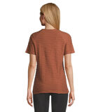T-shirt basique de texture ondulée image number 1