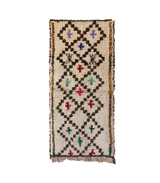 Tapis Berbere marocain pure laine 77 x 150 cm