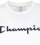 Champion T-Shirt Script Logo Blanc image number 1