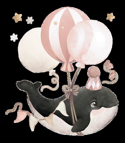 Stickers orques et ballons Selene, Lilipinso