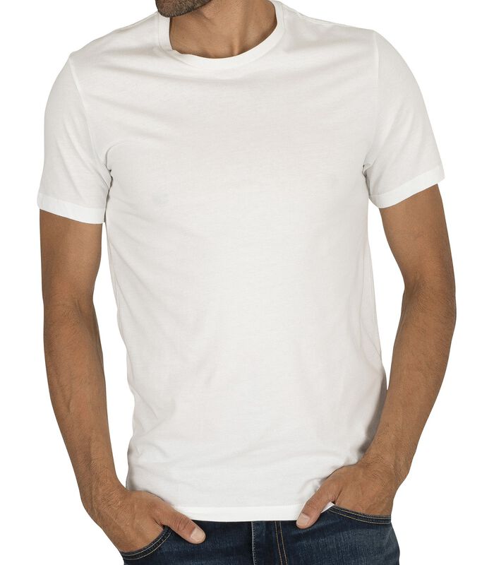 T-shirts slim à  manches courtes image number 1