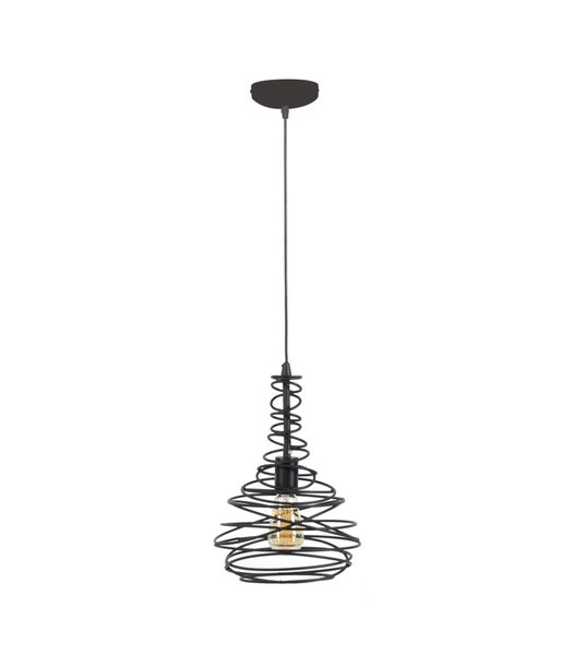 Cocoon - Lampe suspendue - luminaire en métal - laqué noir