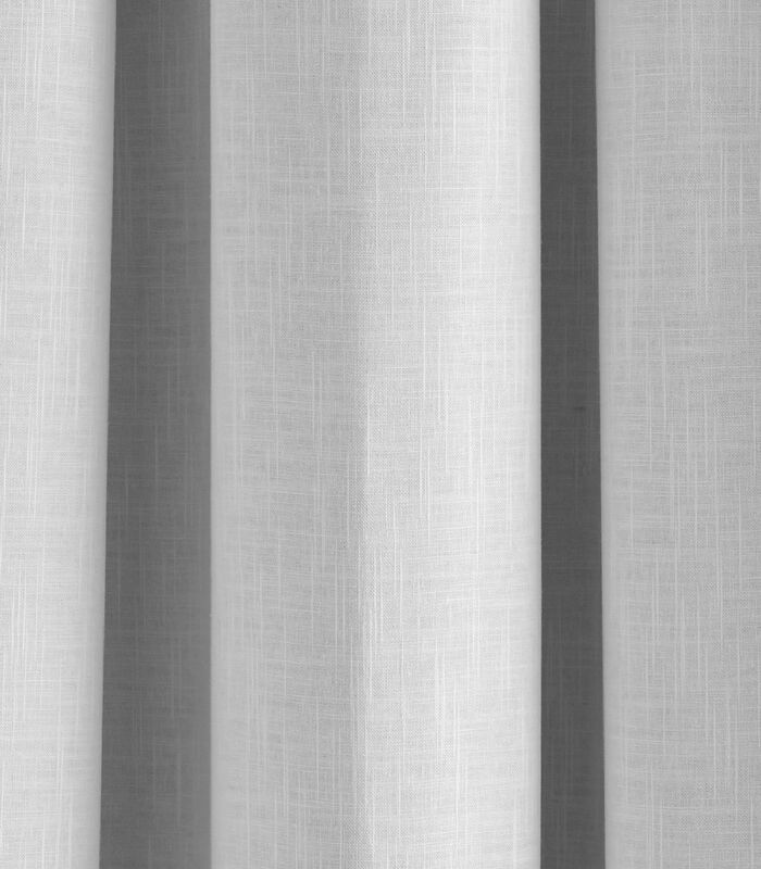 Rideau oeillets doublé occultant BELLAVISTA blanc 145x280 cm image number 3
