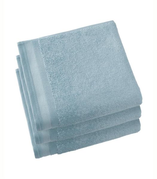3 serviettes de bains Contessa ice blue
