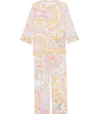 Bedrukte 7/8 pyjama van viscose FANCY 506 - veelkleurig image number 4