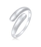 Ring Dames Wikkel Ring Delicate Basic Trend Blogger In 925 Sterling Zilver Verguld image number 0