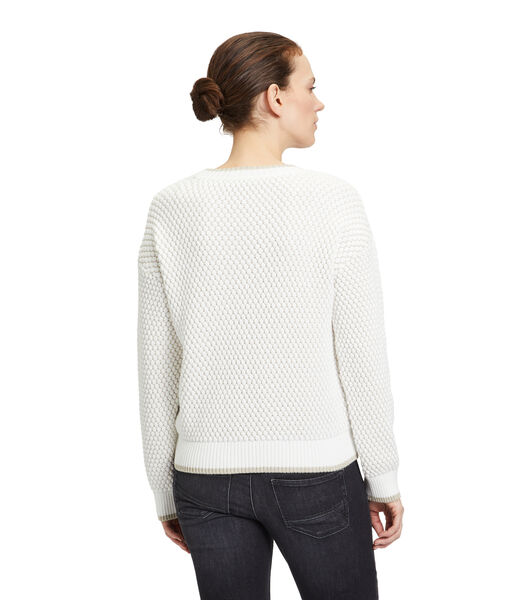 Pull-over en maille avec structure