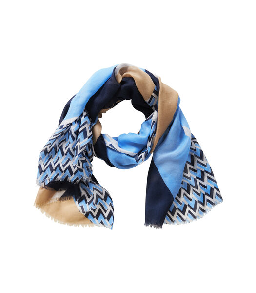 Basic sjaal met colour blocking