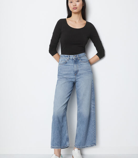 Jeans modèle TOLVA large taille haute