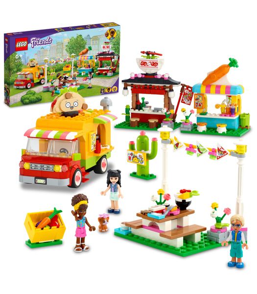 LEGO Friends 41701 Le Marché de Street Food, Jouet Camion