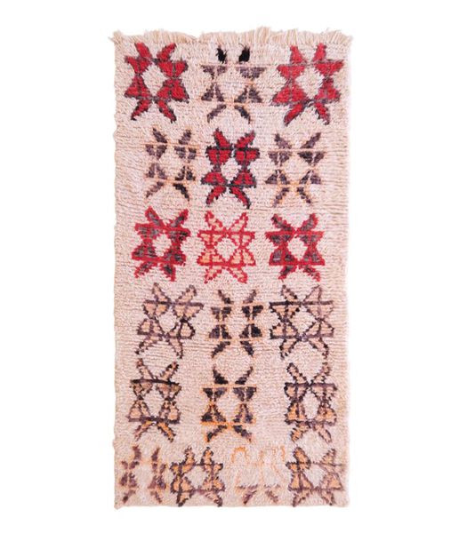 Marokkaans berber tapijt pure wol 223 x 110 cm
