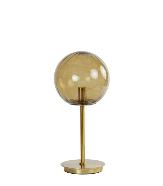 Lampe de Table Magdala - Brun/Or - Ø20cm